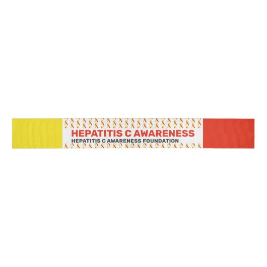 Hepatitis C-Bewusstseinsmuster Ripsband (Vorderseite)