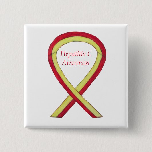 Hepatitis C (HCV) Sensibilisierung für benutzerdef Button (Vorderseite)