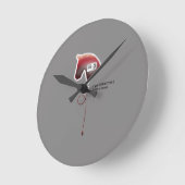 Hepatitis C Runde Wanduhr (Winkel)