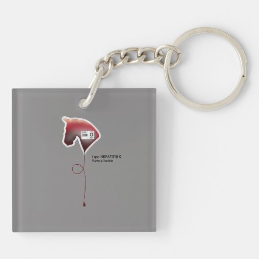 Hepatitis C Schlüsselanhänger (Rückseite)