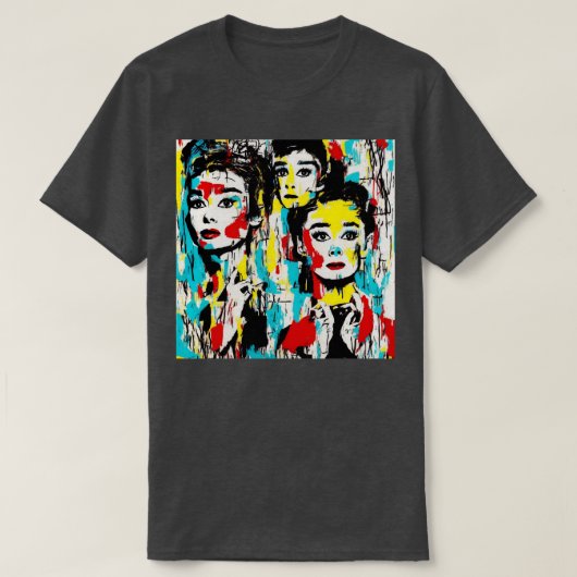 Hepburn Audrey T-Shirt (Design vorne)
