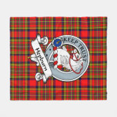 Hepburn Clan Abzeichen Tartan Kariert Fleecedecke (Vorderseite (Horizontal))