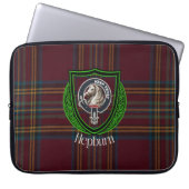 Hepburn Scottish Clan Tartan and Crest Laptopschutzhülle (Vorderseite)