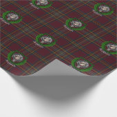 Hepburn Scottish Clan Tartan & Crest Geschenkpapier (Ecke)