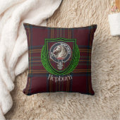 Hepburn Scottish Clan Tartan & Crest Kissen (Decke)
