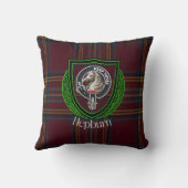 Hepburn Scottish Clan Tartan & Crest Kissen (Rückseite)