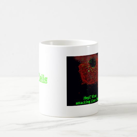 HepC angreifende Leber-Zellen Kaffeetasse (Mittel)