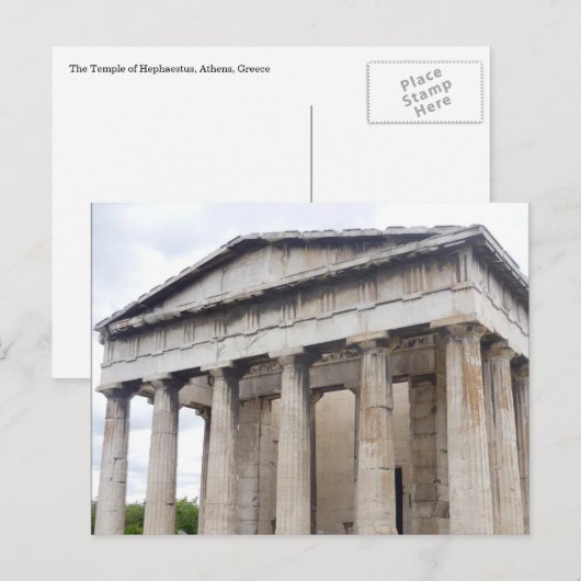 hephaestus architektonisch postkarte (Vorne/Hinten)