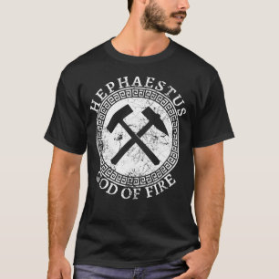 Hephaestus griechischer Gott des Feuersmietens und T-Shirt