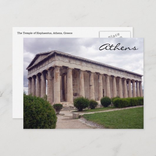 Hephaestus Postkarte (Vorne/Hinten)