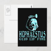 Hephaestus Postkarte (Vorne/Hinten)