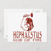 Hephaestus Postkarte (Vorne/Hinten)
