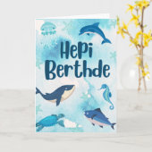 Hepi Birthde Papua Neue Guinea Karte (Gelbe Blume)