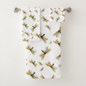 Hepialus humuli women - Ghost Moth oder Ghost Swif Badhandtuch Set (Insitu)