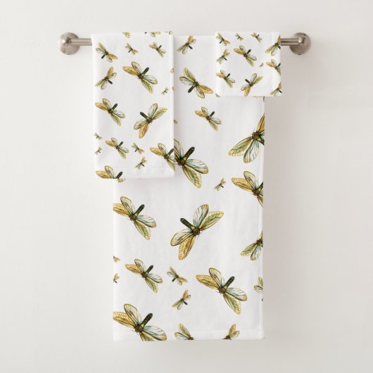 Hepialus humuli women - Ghost Moth oder Ghost Swif Badhandtuch Set (Insitu)