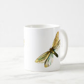 Hepialus humuli women - Ghost Moth oder Ghost Swif Kaffeetasse (VorderseiteRechts)