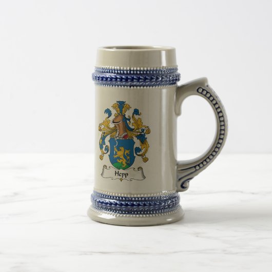 Hepp Familienwappen Bierglas (Rechts)