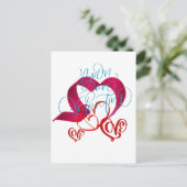 HEPPY VALENTINES DAY POSTKARTE (Stehend Vorderseite)