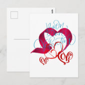 HEPPY VALENTINES DAY POSTKARTE (Vorne/Hinten)
