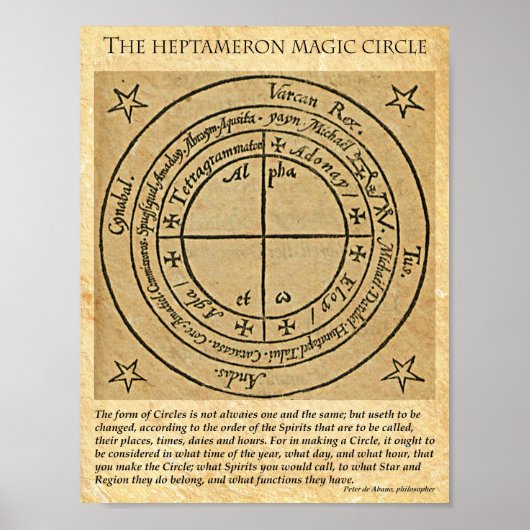 HEPTAMERON MAGICKREIS POSTER (Vorne)