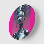 Her Beauty Was Indistinguishable Runde Wanduhr (Winkel)