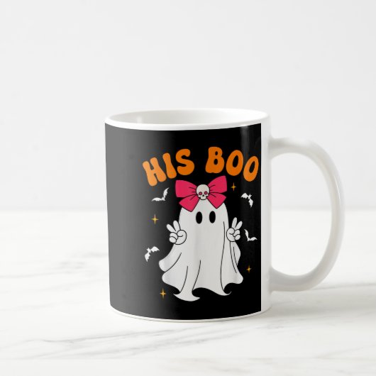 Her Boo & His Boo Funny Matching Halloween Cou Kaffeetasse (Rechts)