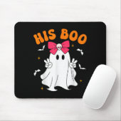 Her Boo &amp; His Boo Funny Matching Halloween Cou Mousepad (Mit Mouse)