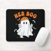 Her Boo & His Boo Funny Matching Halloween Cou Mousepad (Mit Mouse)