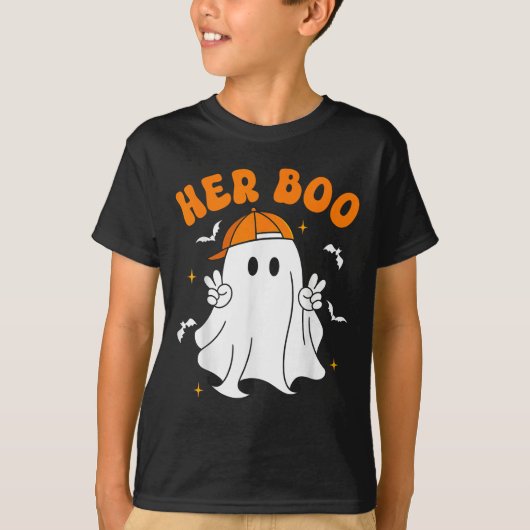 Her Boo & His Boo Funny Matching Halloween Cou T-Shirt (Vorderseite)