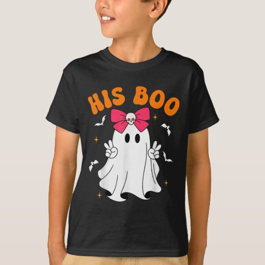 Her Boo & His Boo Funny Matching Halloween Cou T-Shirt (Vorderseite)