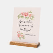 Her children rise up and call her blessed  acrylschild (Winkel)