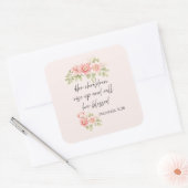 Her children rise up and call her blessed quadratischer aufkleber (Umschlag)