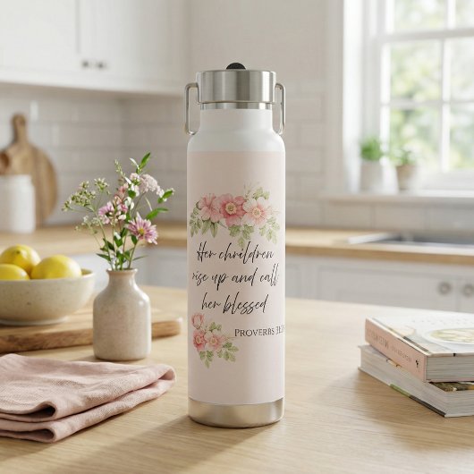 Her children rise up and call her blessed trinkflasche