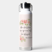 Her children rise up and call her blessed trinkflasche (Vorderseite)