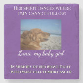 Her Courage Still Glows Steinuntersetzer (Vorderseite)