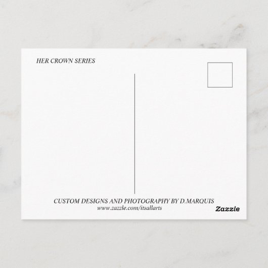 HER CROWN #11 POSTKARTE (Rückseite)