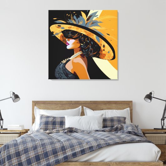 HER CROWN #1 LEINWANDDRUCK (Insitu (Schlafzimmer))