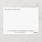 HER CROWN #1 POSTKARTE (Rückseite)