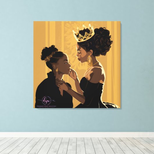 HER CROWN #2 LEINWANDDRUCK (Insitu (Holzboden))