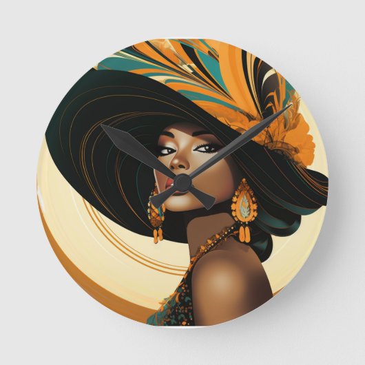 HER CROWN #2 RUNDE WANDUHR (Vorderseite)