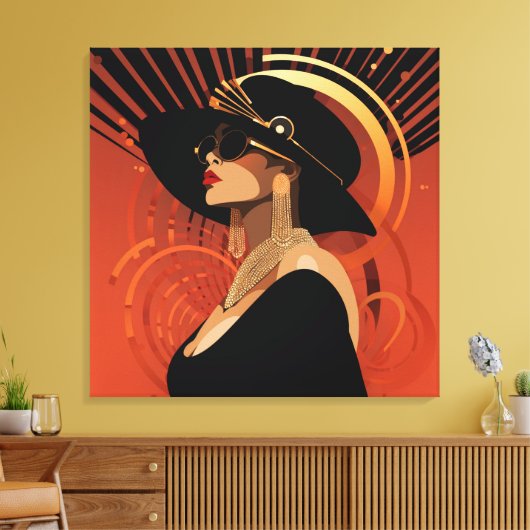 HER CROWN #3 LEINWANDDRUCK (Insitu (Wohnzimmer))