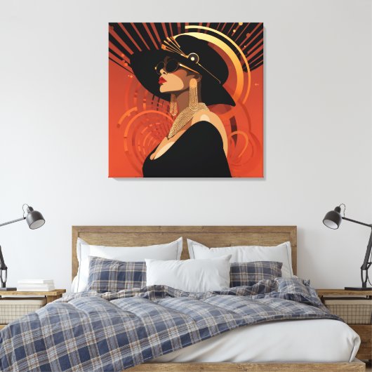 HER CROWN #3 LEINWANDDRUCK (Insitu (Schlafzimmer))