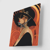 HER CROWN #3 QUADRATISCHE WANDUHR (Winkel)