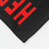 Her Fight Cousin Chd Awareness American Flag Graph Fleecedecke (Ecke)