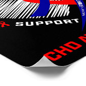Her Fight Cousin Chd Awareness Heart Disease Graph Poster (Ecke)