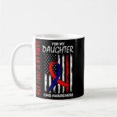 Her Fight Daughter Chd Awareness American Flag Gra Kaffeetasse (Links)