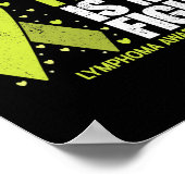 Her Fight Is My Fight Blood Cancer Lymphoma Awaren Poster (Ecke)