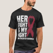 Her Fight Is My Fight Brain Aneurysm Awareness 1 T-Shirt (Vorderseite)