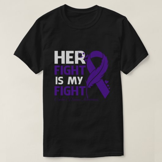 Her Fight Is My Fight CROHN'S DISEASE AWARENESS Fe T-Shirt (Design vorne)