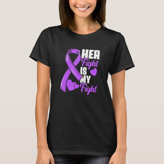 Her Fight Is My Fight Epilepsy Survivor Epilepsy A T-Shirt (Vorderseite)